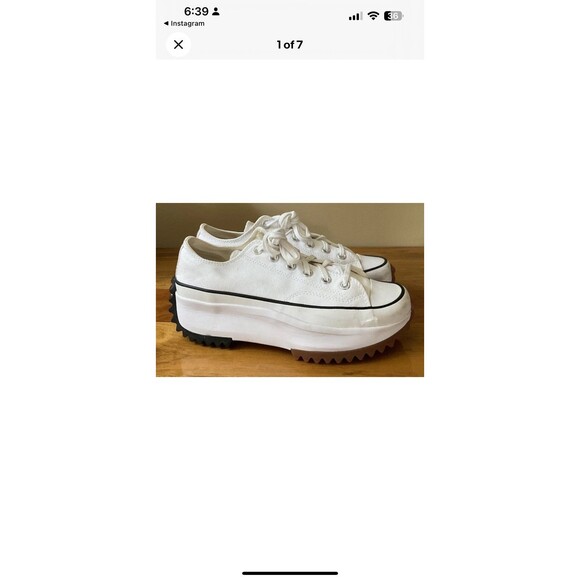 Converse All Star Women’s Shoe Low Top Platform RUN STAR HIKE OX Size 8.5 - Picture 1 of 7